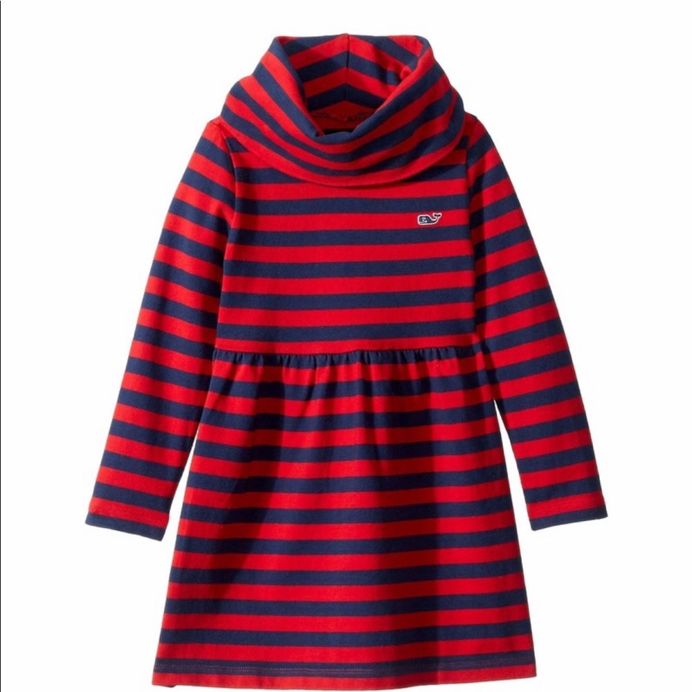 Vineyard Vines striped cowl neck dress
